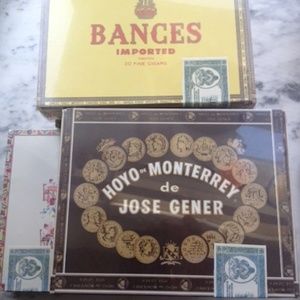 Collectors Box with 10 Cigar Box Labels Inside Collectible